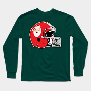 Surprised Santa Football helmet Long Sleeve T-Shirt